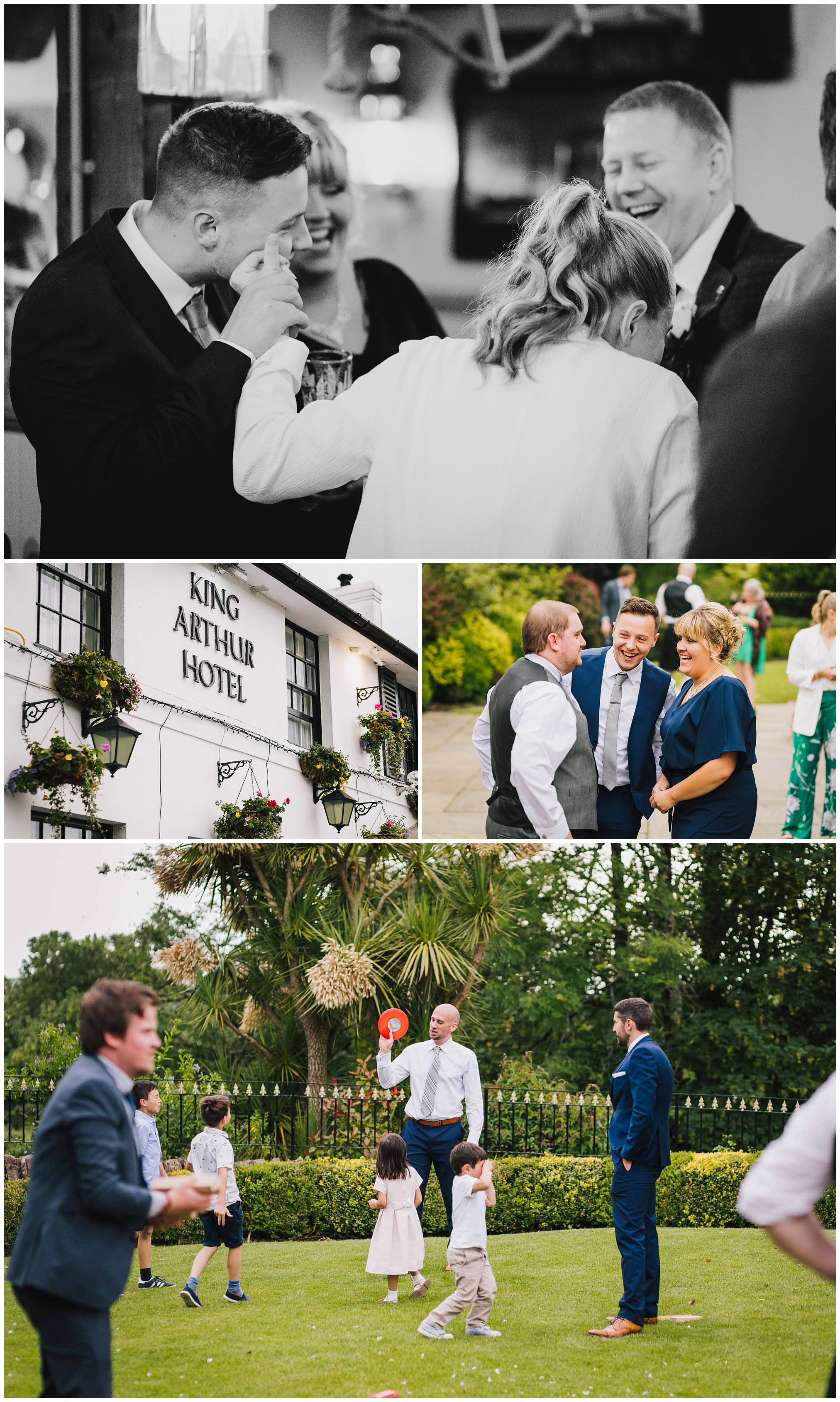 guests at a welsh wedding wedding photographer south wales