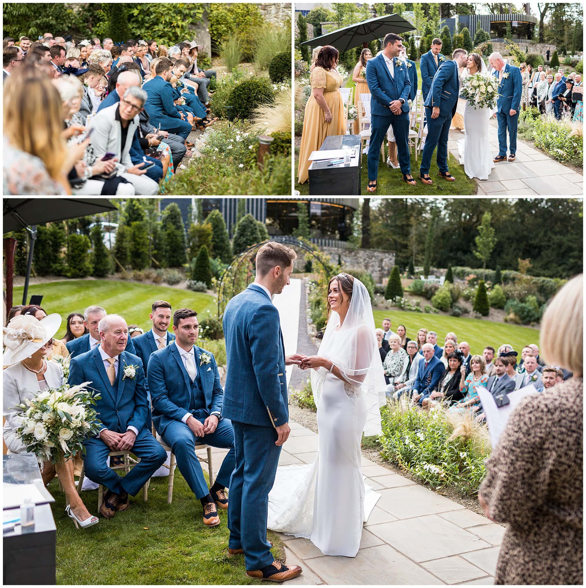 outdoor ceremony at fairyhill
