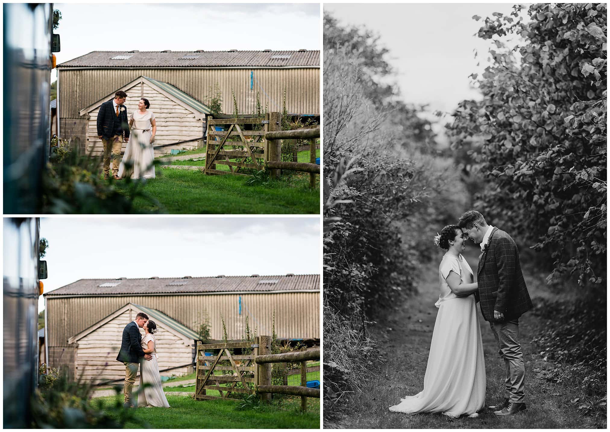 bride and groom portraits at the ceridwen centre