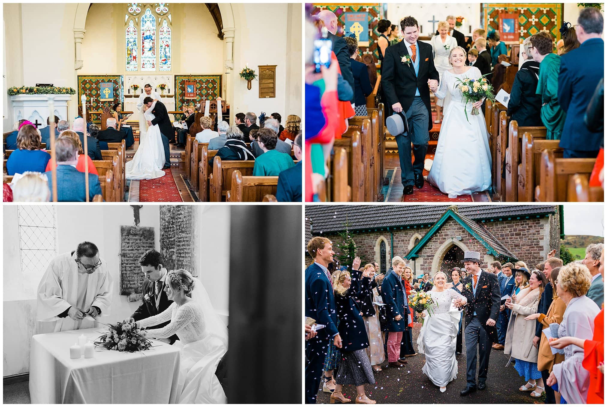 brecon church wedding photography